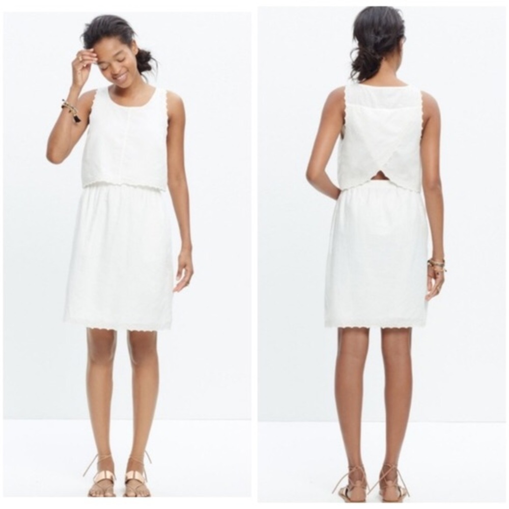 Madewell White Linen Dress
